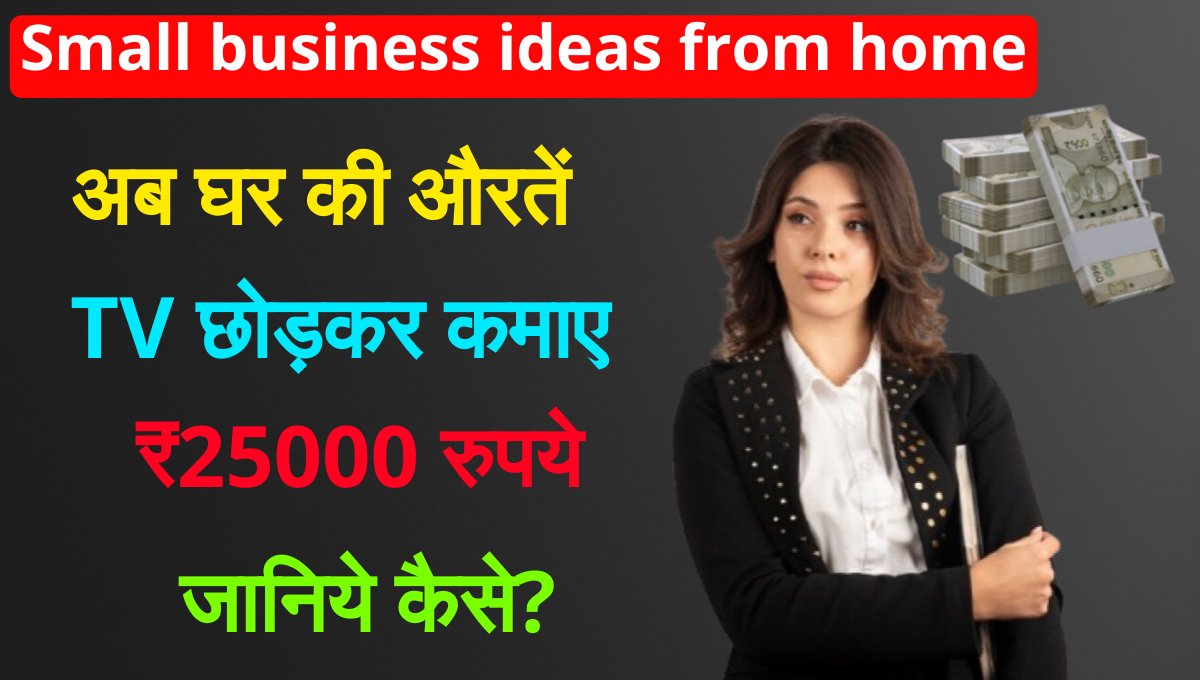 Small business ideas from home: अब घर की औरतें TV छोड़कर कमाए ₹25000 रुपये जानिये कैसे? 